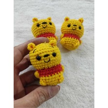 Trendo Gurumi Amigurumi Oyuncak Winnie Anahtarlık 1 Adet (Winnie The Pooh-6 Cm)