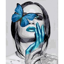 Emos avm Hobby Kelebekli Kadın Sayılarla Boyama  Seti  Rulo