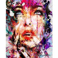 Emos avm Canvas Renkli Düs Sayılarla Boyama Seti  Kasnaklı