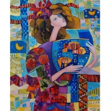 Emos avm Hobby Kadınların Iç Dünyası Sayılarla Boyama Seti  Rulo