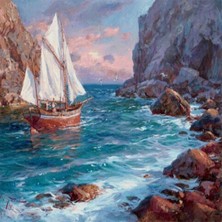 Emos avm Hobby Yelkenli Kıyıda Sayılarla Boyama Seti  Rulo