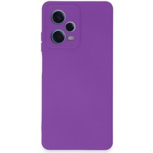 Case World Caseworld Xiaomi Redmi Note 12 Pro Plus 5g Kapak Içi Kadife Kamera Korumalı Lansman Silikon Kılıf - Mor