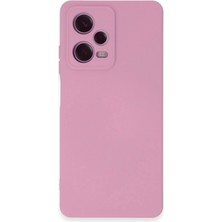 Case World Caseworld Xiaomi Redmi Note 12 Pro Plus 5g Kapak Içi Kadife Kamera Korumalı Lansman Silikon Kılıf - Pembe