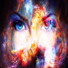 Emos avm Canvas Evrenin Gözleri Sayılarla Boyama Seti   Kasnaklı