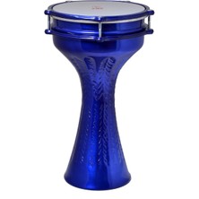 Saz 820C-BL Alüminyum Darbuka İşlemeli Statik Mavi 20 cm