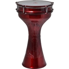 Saz 820C-BR Alüminyum Darbuka İşlemeli Statik Bordo 20 cm