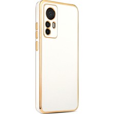 Kılıfist Xiaomi Mi 12T Kılıf Zore Kenarı Gold Renk Silikon Bark Kapak