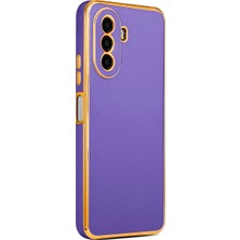 Kılıfist Huawei Nova Y70 Kılıf Zore Kenarı Gold Renk Silikon Bark Kapak