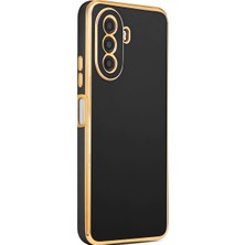 Kılıfist Huawei Nova Y70 Kılıf Zore Kenarı Gold Renk Silikon Bark Kapak