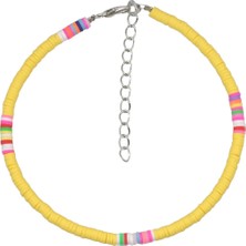 Qiuhong Shop Sarı Mıqıao Mix Renk Boho Fimo Yaz Plaj Sandaletleri Dıy Ayak Bileği Bilezik Halhal Kadınlar Kızlar Için Moda Takı Arkadaşlar Hediye Goth Kpo (Yurt Dışından)