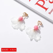 Qiuhong Shop J Jıofree Yeni Kore Geometrik Uzun Inci Klipsli Küpe Kadınlar Için Piercing Olmadan Ol Stil Tatlı Parti Takı Hediye (Yurt Dışından)