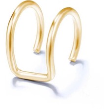 Qiuhong Shop E875BJIN Moda Küçük Kulak Manşet Küpe Kadınlar Için Kulak Klipsi Altın Renk Hiçbir Piercing Sahte Kıkırdak Küpe (Yurt Dışından)