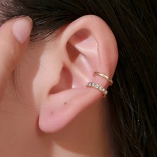 Qiuhong Shop E009JINLAN Moda Küçük Kulak Manşet Küpe Kadınlar Için Kulak Klipsi Altın Renk Hiçbir Piercing Sahte Kıkırdak Küpe (Yurt Dışından)