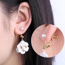 Qiuhong Shop Altın Spiral Kulak Klipsi Kadın Görünmez Ağrısız Inci Kulak Klipsi Artefakt Deliksiz Kulak Klipsi Yüksek Anlamda Küpeler Için Kulak Klipsi Dönüştürücü (Yurt Dışından)