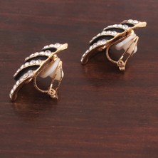 Qiuhong Shop A4 Klipsli Kore Tarzı Rhinestone Kristal Yıldız Su Damlası Klipsli Küpe Delinmiş Moda Muhteşem Hiçbir Kulak Deliği Küpe Olmadan (Yurt Dışından)