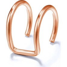 Qiuhong Shop E01912 Vagzeb Moda Altın Renk Kulak Manşetleri Yaprak Klip Küpe Kadın Dağcılar Için Hiçbir Piercing Sahte Kıkırdak Küpe Aksesuarları Hediye (Yurt Dışından)
