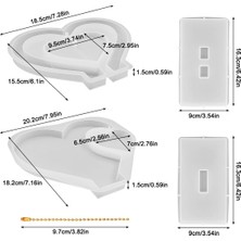 Sumsool Takım 3D Fotoğraf Çerçevesi Reçine Kalıp, Dıy Için Kalp Şekli Silikon Kalıp (Yurt Dışından)