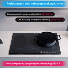 Sumsool Adet Elektrikli Indüksiyon Ocak Koruyucu Mat, Kaymaz Silikon Mat (Yurt Dışından)