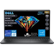 Dell Vostro 3520 Intel Core I5 1235U 8 GB 256 GB SSD Freedos 15.6" Taşınabilir Bilgisayar N1605PVNB3520U