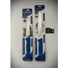 Solingen Rıtter Genel Kullanım Mutfak ve Ekmek Bıçağı Seti 2'li Mavi