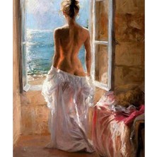 Emos avm Hobby Kadın ve Manzara Sayılarla Boyama Seti  Rulo