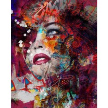 Emos avm Canvas Renkli Düsünceler Sayılarla Boyama Seti   Kasnaklı