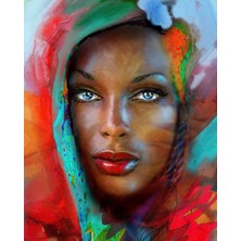 Emos avm Canvas Esrarengiz Bir Bakıs Sayılarla Boyama Seti  Kasnaklı