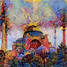 Emos avm Canvas Ayasofya Sayılarla Boyama Seti  Kasnaklı