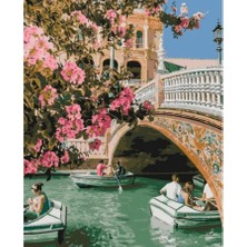 Emos avm Canvas Kanal Gezintisi Sayılarla Boyama Seti  Kasnaklı