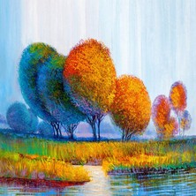 Emos avm Hobby Bir Son Bahar Vakti Sayılarla Boyama Seti   Rulo