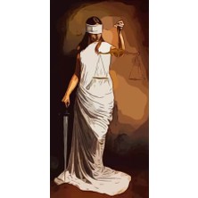 Emos avm Canvas Adalet Sayılarla Boyama Seti  Kasnaklı