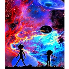 Emos avm Canvas Rick ve Morty Sayılarla Boyama Seti  Kasnaklı