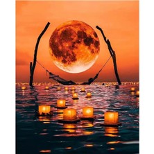 Emos avm Hobby Huzurlu Dolunay Sayılarla Boyama Seti  Rulo