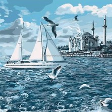 Emos avm Hobby Yelken Martı ve Cami Sayılarla Boyama Seti  Rulo