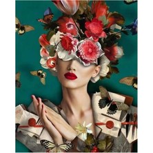 Emos avm Hobby Çiçek Kadın 18 Sayılarla Boyama Seti  Rulo