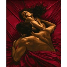 Emos avm Hobby Kırmızı Aşk Sayılarla Boyama Seti  Rulo