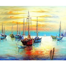 Emos avm Hobby Yelken Sayılarla Boyama Seti  Rulo