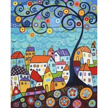 Emos avm Hobby Sarmal Evler Sayılarla Boyama Seti Rulo