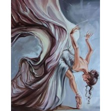 Emos avm Canvas Kuğu Balerin Sayılarla Boyama Seti   Kasnaklı