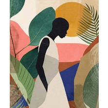 Emos avm Canvas Kadının Esareti 8 Sayılarla Boyama Seti  Kasnaklı