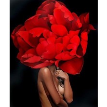 Emos avm Hobby Çiçek Kadın 25 Sayılarla Boyama Seti  Rulo