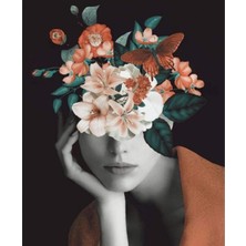 Emos avm Hobby Çiçek Kadın 28 Sayılarla Boyama Seti  Rulo