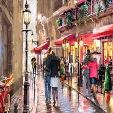 Emos avm Canvas Asıklar Sokağı Sayılarla Boyama Seti   Kasnaklı