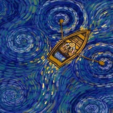 Emos avm Hobby Kayıktaki Van Gogh Sayılarla Boyama Seti  Rulo
