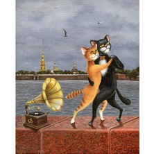 Emos avm Hobby Kedilerin Dansı Sayılarla Boyama Seti  Rulo