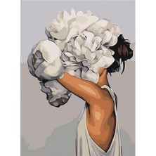 Emos avm Hobby Çiçek Kadın Sayılarla Boyama Seti  Rulo