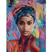 Emos avm Hobby Afrikalı Güzel 6 Sayılarla Boyama Seti  Rulo