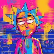 Emos avm Canvas Renkli Rick Sayılarla Boyama Seti   Kasnaklı