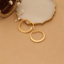 Nox Jewelry 925 Ayar Gümüş Köşeli Halka Küpe
