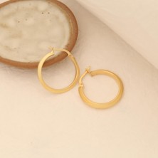 Nox Jewelry 925 Ayar Gümüş Köşeli Halka Küpe
